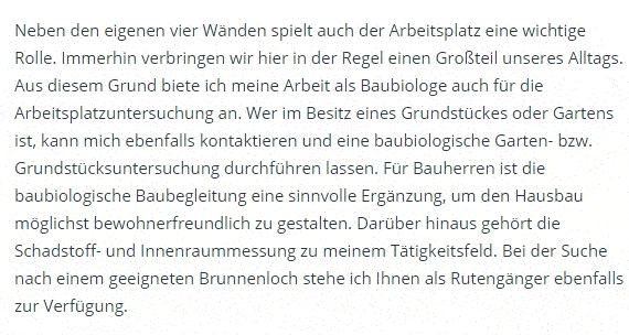 Arbeitsplatzuntersuchung für  Bad Dürrenberg