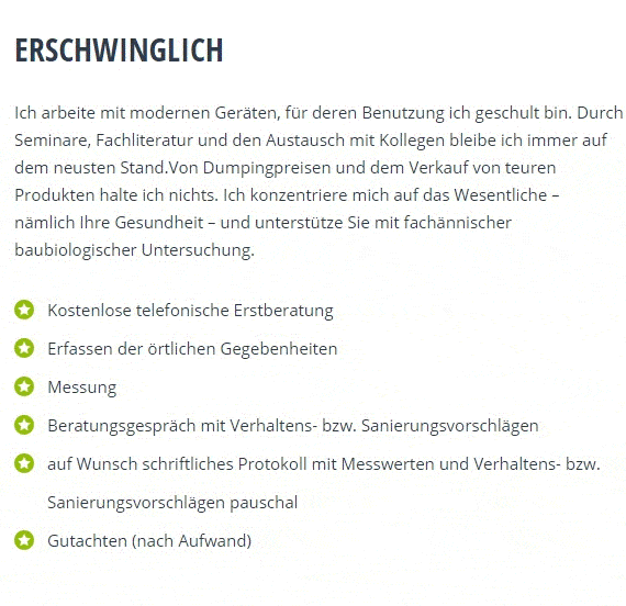 Baubiologie Gutachter für  Schleswig-Holstein