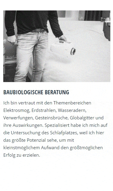 Baubiologische Beratung für  Dinslaken, Voerde (Niederrhein), Hünxe, Rheinberg, Oberhausen, Bottrop, Moers oder Duisburg, Wesel, Kamp-Lintfort