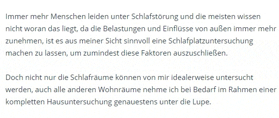 Schlafraum Untersuchung für 38300 Wolfenbüttel