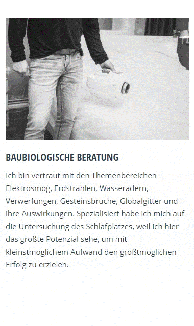 Baubiologische Beratung in 90513 Zirndorf, Seukendorf, Cadolzburg, Roßtal, Oberasbach, Fürth, Stein oder Ammerndorf, Nürnberg, Veitsbronn