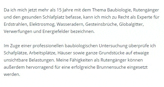 Erdstrahlen Elektrosmog für 53757 Sankt Augustin